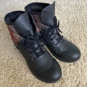 Black Short Combat Boot